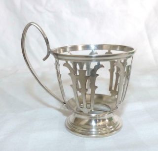 Antique Sterling Intl Silver Co 6 Demitasse Cups 6 Plates Lenox inserts liners 5