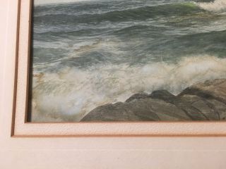 Antique Seascape Painting Listed Artist George Howell Gay Gloucester? Rough Sea 11