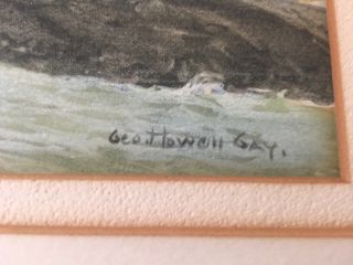 Antique Seascape Painting Listed Artist George Howell Gay Gloucester? Rough Sea 3