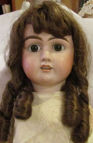 Huge Antique C1890 32 " French Rare Bisque Jullien Doll W/great Lace Outfit
