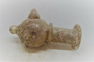 Scarce Circa 100 - 300ad Ancient Roman Iridescent Glass Vessel
