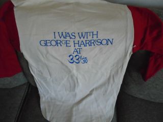 RARE 1976 George Harrison Autographed Press Kit with Event T - Shirt 6
