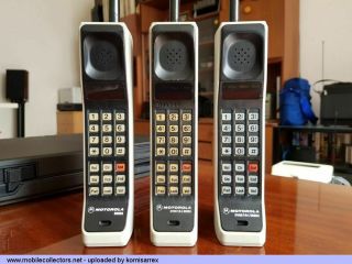 3x Motorola Dynatac 8000x Vintage Brick Cell Mobile Phone Retro Collectable