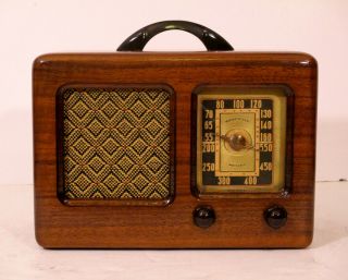 Old Antique Wood General Television Vintage Tube Radio - Restored &