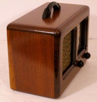 Old Antique Wood General Television Vintage Tube Radio - Restored & 3