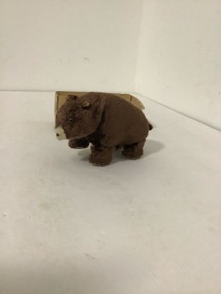 Vintage Wind Up Walking Bear Toy Japan Modern Toys Co.  Brown Bear With Key