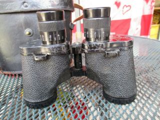 WWII 1943 USN,  US Navy Ship Binoculars & Leather Case 6