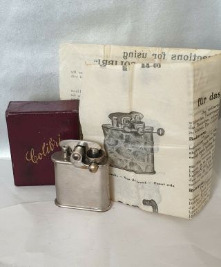 Vintage 1930s Colibri Kickstart Petrol Lighter Boxed