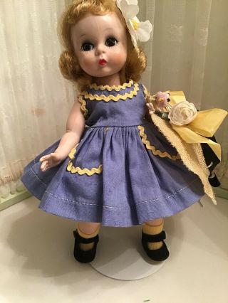 Vintage 1950s Madame Alexander - kins WENDY Doll Bent Knee Walker Near 3