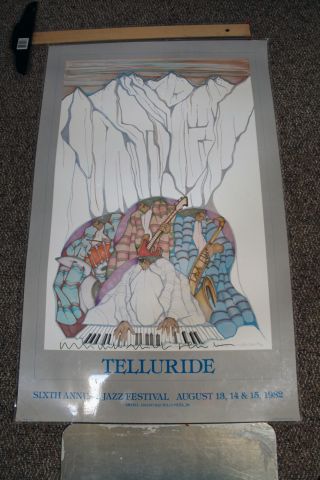 Vintage 1982 Telluride Jazz Celebration Festival Poster Signed