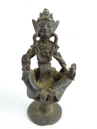 Antique Nepali Hindu Indian Fine Sand Cast Bronze Tara Deity Idol Statue India