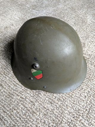 German Type Bulgarian Steel M36 Helmet [decal Almost Fully Intact]