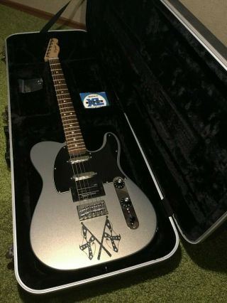 Fender Blacktop Baritone Telecaster Ssh 2012 Ghost Silver Dimebucker Mod Rare