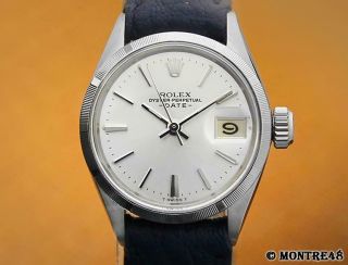 Rolex 6519 Vintage Automatic Ladies Swiss Made Stainless Steel 1973 Watch Al221