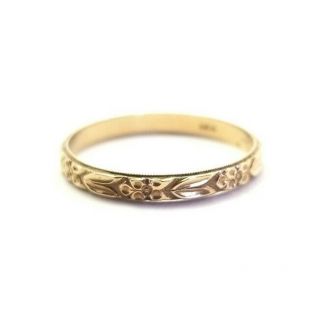Antique Victorian Edwardian Solid 14k Gold Men’s Ring Wedding Band Ring Size 11 8