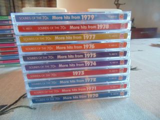 TIME LIFE CD SOUNDS OF THE 70S.  32 TITLES SOME RARE GREAT PRICE.  ALL EX CON 3