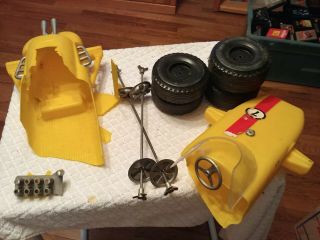 Vintage Gi Joe Action Race Car Parts Only Extremely Rare.