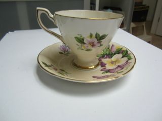 Vintage Crown Ford Fine Bone China Small Tea Cup & Saucer Set,  England