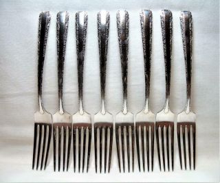 8 Towle Candlelight Sterling Silver Dinner Forks No Monograms 370 Grams