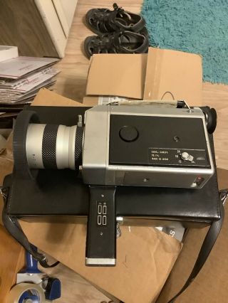 Vintage Canon 814 Auto Zoom 8 Movie Film Camera & Case