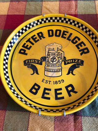 Vintage Peter Doelger Beer Tray Brewing Brewery Co First Prize Est 1859