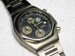 Vintage TAG Heuer 223.  206 Titanium & Carbon Fiber Quartz Chronograph Watch 11