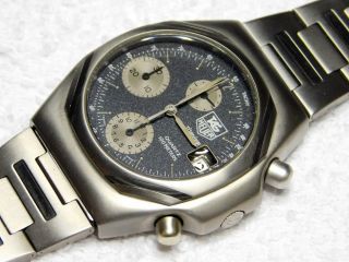 Vintage TAG Heuer 223.  206 Titanium & Carbon Fiber Quartz Chronograph Watch 12