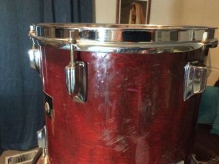 Tama Vintage Superstar Cherry Wine Drum Kit Peart 6