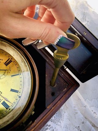 RARE 2 Day Marine Chronometer Nautical Ship Clock by Thomas Bassnett,  Liverpool 6