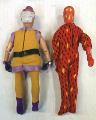 7 - Vintage Mego Dolls / Spider - man IRON MAN Joker LIZARD Human Torch 3