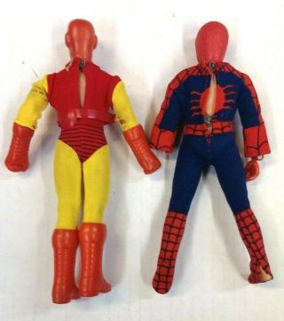 7 - Vintage Mego Dolls / Spider - man IRON MAN Joker LIZARD Human Torch 7