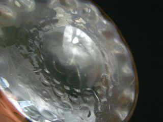 England Pomona Glass Second Grind Rare Blueberry Cream & Sugar Ruffled Rim 10