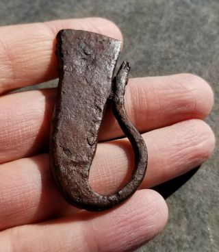 Ancient Roman Iron Fire Starter,  1st - 4th Century Ad,  Preserved,  59 Mm Length
