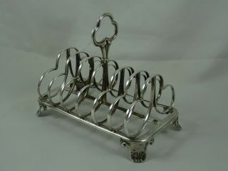 Large & Heavy,  Victorian Silver Toast Rack,  1838,  295gm