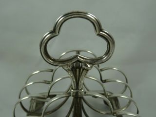 LARGE & heavy,  VICTORIAN silver TOAST RACK,  1838,  295gm 3