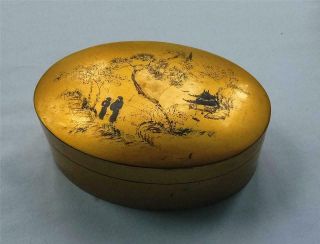 Vintage Wong Taimi & Co.  Foo Chow Chinese Lacquer Box