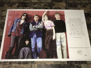 The Breakfast Club Rare Cast Signed Autographed Movie Poster All 5 Beckett 11
