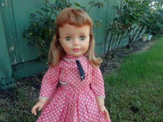 Htf Vintage Ideal 18 In Petite Patti Playpal Doll In Dress
