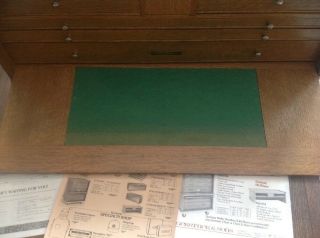 Vintage H Gerstner Sons Model 52 Oak Wood Machinist Tool Box Chest Box 4