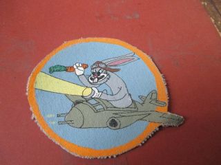 Wwii Usaaf Bugs Bunny 421 St Night Fighter Squadron P - 61 Flight Jacket Patch