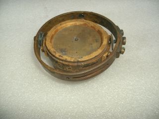 Vintage WW2 US Navy Waltham Marine Chronometer Case & Gimbal Ring 2