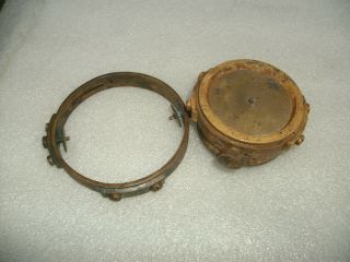 Vintage WW2 US Navy Waltham Marine Chronometer Case & Gimbal Ring 4