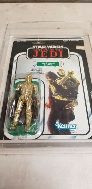 C - 3PO Star Wars ROTJ Return Of The Jedi MOC Carded 1983 Vintage 65 Back 4