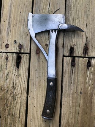 Marbles No.  2p Hatchet With Folding Spike Vintage Axe 12