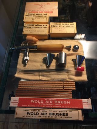 Antique Wold Airbrush 1920 - 30 Era Perfect All Accessories