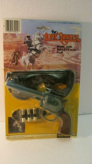 Fleetwood 1980 The Lone Ranger Mask Gun Bullets With Clip 300 - 42 T3072