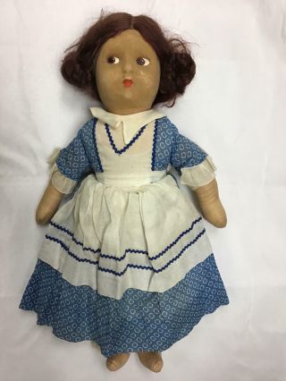 Rare Vintage 1933 - 34 Madame Alexander 16 " American Cloth Doll - Agnes Dickens