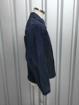 Work Jacket WW2 Chore Jacket 1930 ' s Vtg French Chore Jacket Vtg Double Breasted 3