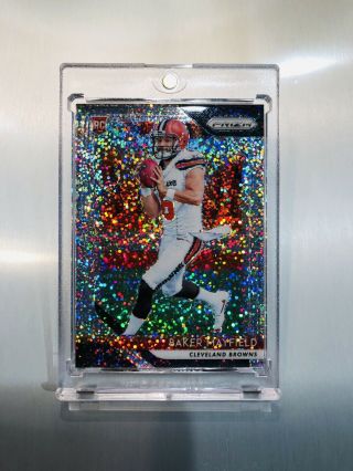 2018 Baker Mayfield Panini White Sparkle Prizm Ssp - Rare & Only 20 Produced 