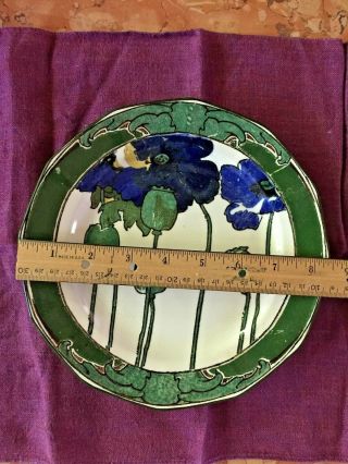 Set of 11 Plates - Royal Doulton blue poppies antique art nouveau arts & crafts 4